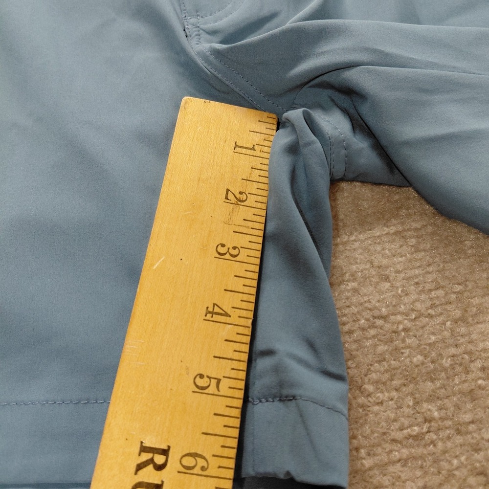 Stillwater Supply Co Lightweight Chino Blue Shorts Pockets Women 12 Inseam 5.5" - Picture 6 of 9